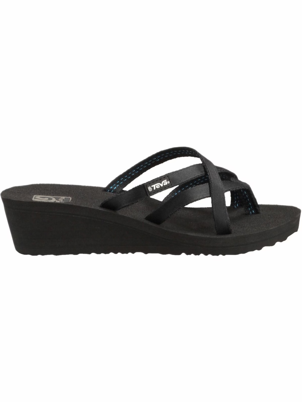 Teva Women's Mush Mandalyn Wedge Ola 2 Sandal - Black - 8